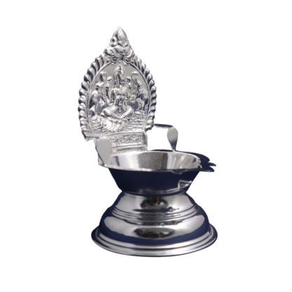 Silver Kamatchi Vilakku Lamp by Chennai Silver Smith