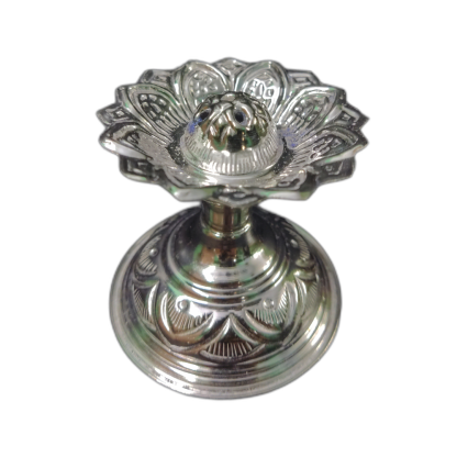 Sterling Silver Mangalore Agarbathi / Agarbatti Stand also known as Sterling Silver Agarbatti Stand or Silver Incense Stick Holder or Silver Vathi Stand is of 92.5% Purity partially machined and handcrafted to perfection by Chennai Silver Smith.