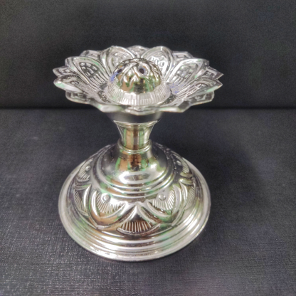 Sterling Silver Mangalore Agarbathi / Agarbatti Stand also known as Sterling Silver Agarbatti Stand or Silver Incense Stick Holder or Silver Vathi Stand is of 92.5% Purity partially machined and handcrafted to perfection by Chennai Silver Smith.