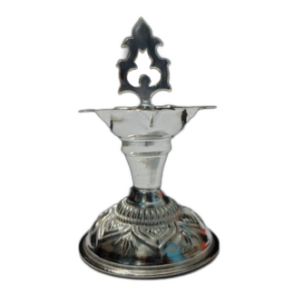 Sterling Silver Malabar Kuthu Vilakku also known as Sterling Silver Kuthu Vilakku or Silver Kuthu Vilakku is made with love by Chennai Silver Smith.